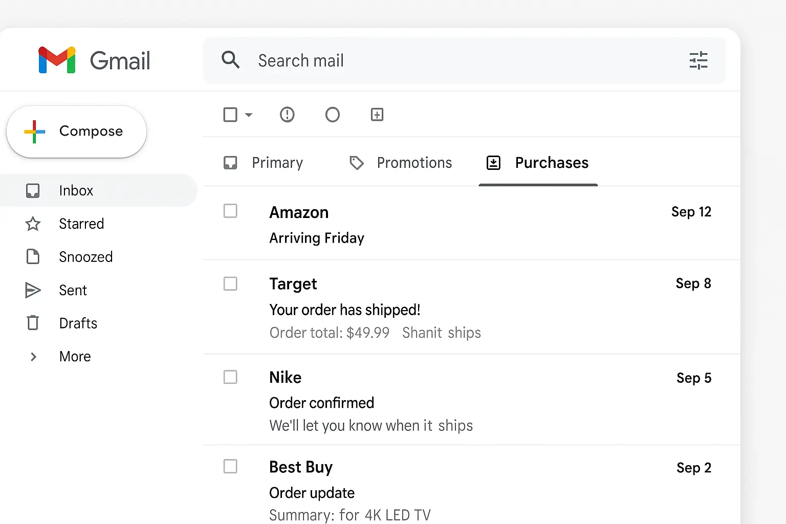 gmail-vasarlasok