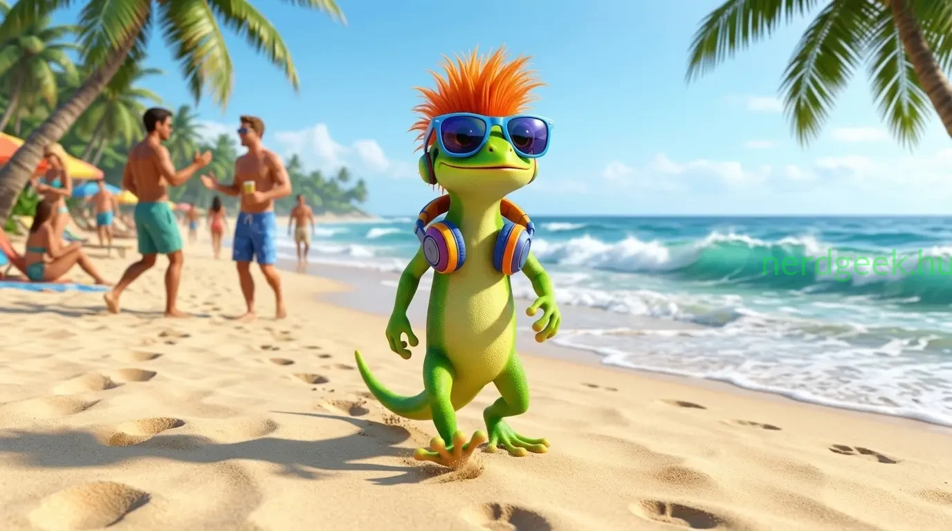 Gekko_walking_on_beach