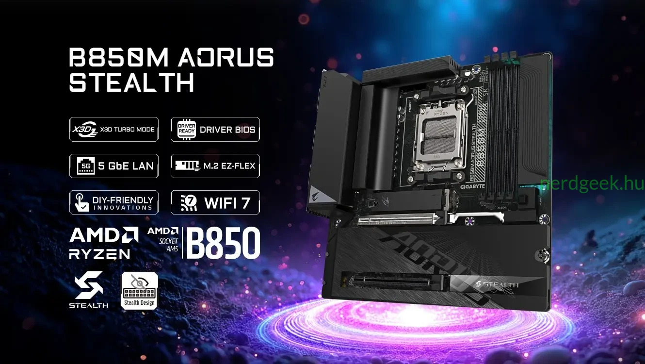 GIGABYTE B850M AORUS Stealth Socket AM5