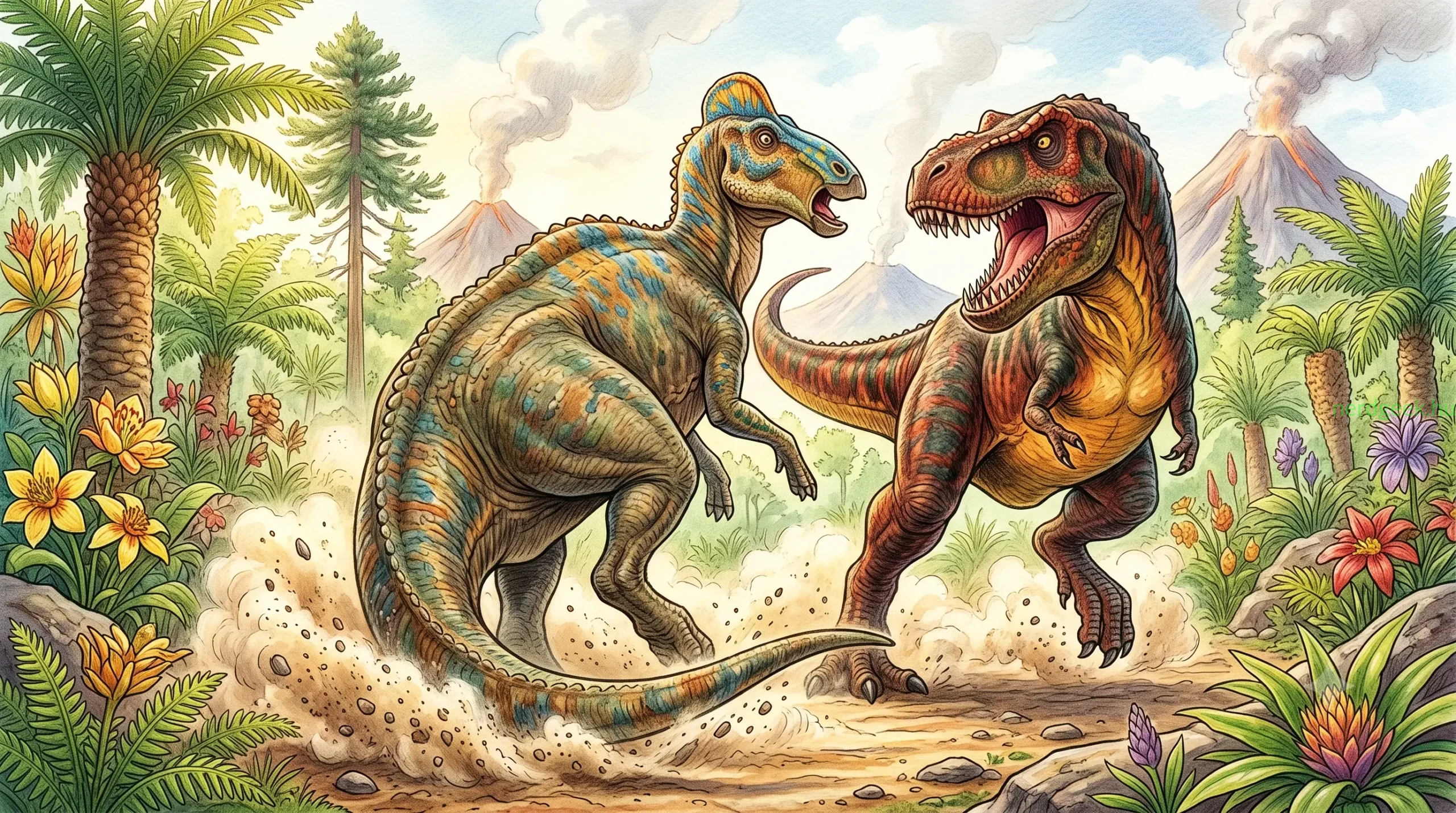 t-rex-tamadas-edmontosaurus