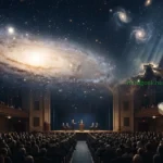 The Great Debate of 1920 in astronomy set against the historic Baird Auditorium in Washington