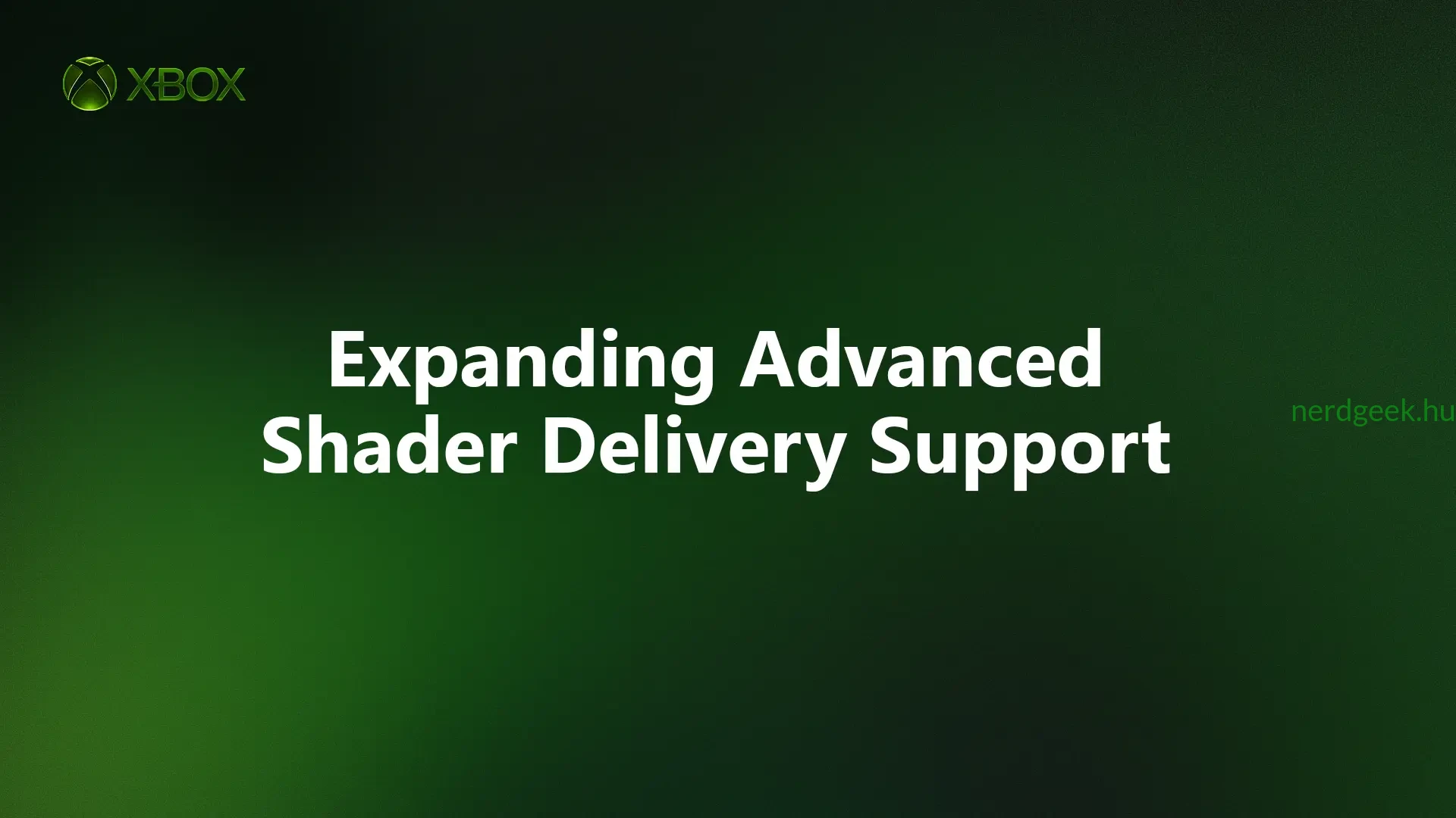 Microsoft Advanced Shader Delivery
